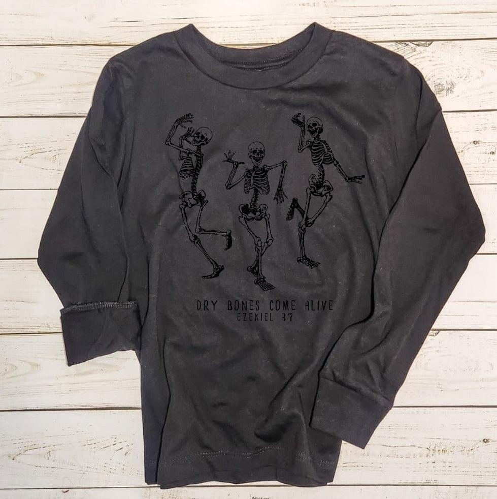 Dry Bones Come Alive Youth Longsleeve