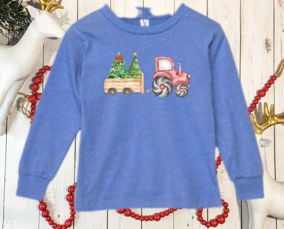 Tractor & Trees Toddler Long Sleeve Tee